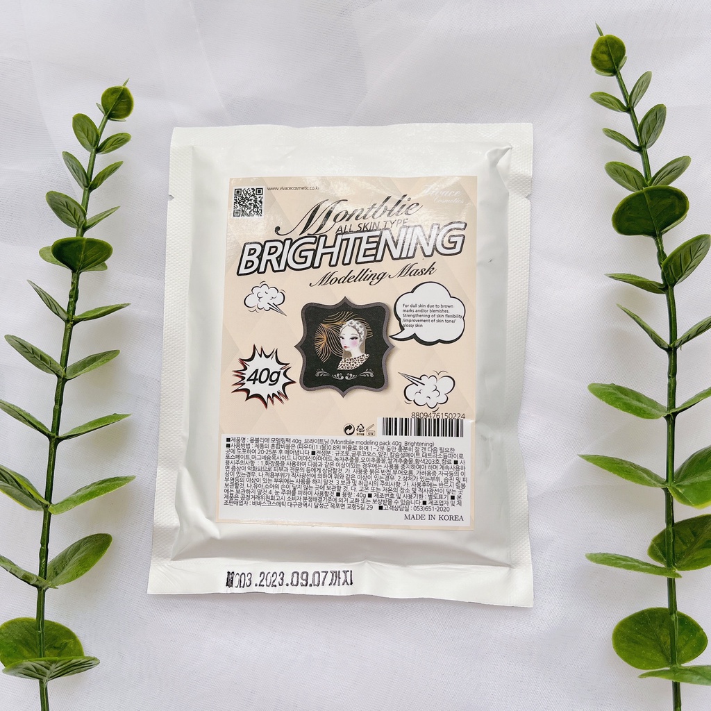 Bột mặt nạ thạch dẻo Montblie Modelling Mask Hàn Quốc 40g