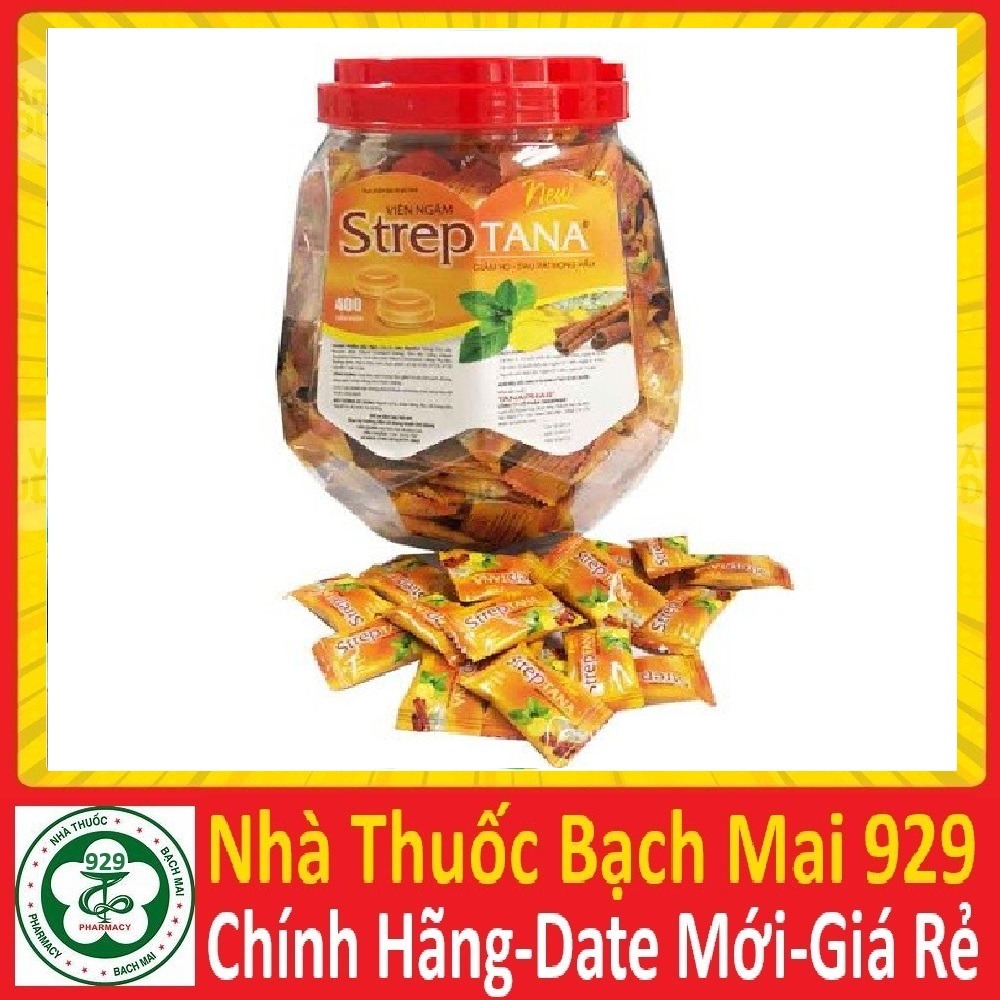Viên kẹo ngậm ho streptana / eucatana [mới]