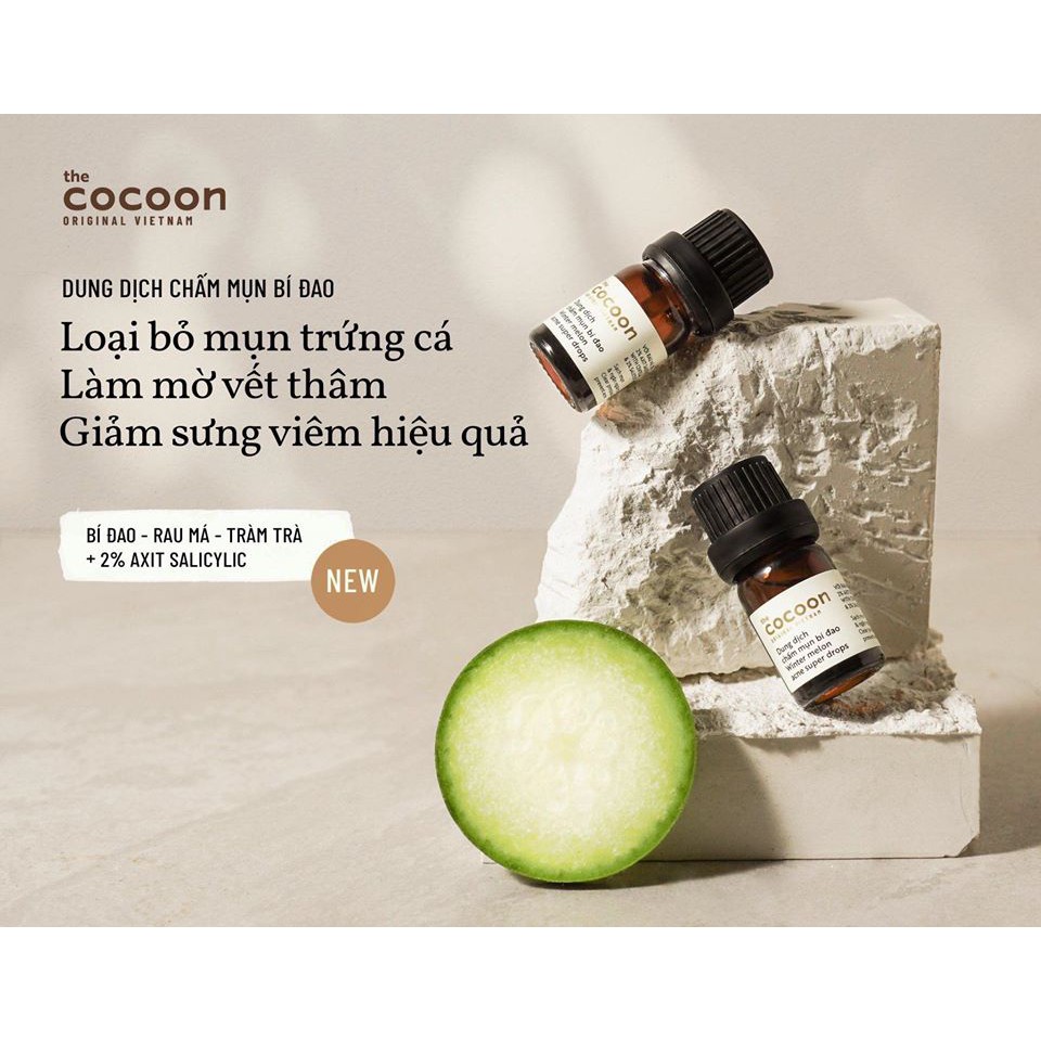 [HCM]Dung Dịch Chấm Mụn Bí Đao Cocoon Winter Melon Acne Super Drops 5ml