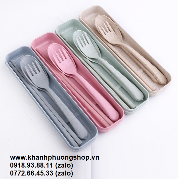 [HCM]bộ muỗng đũa văn phòng - bộ muỗng đũa