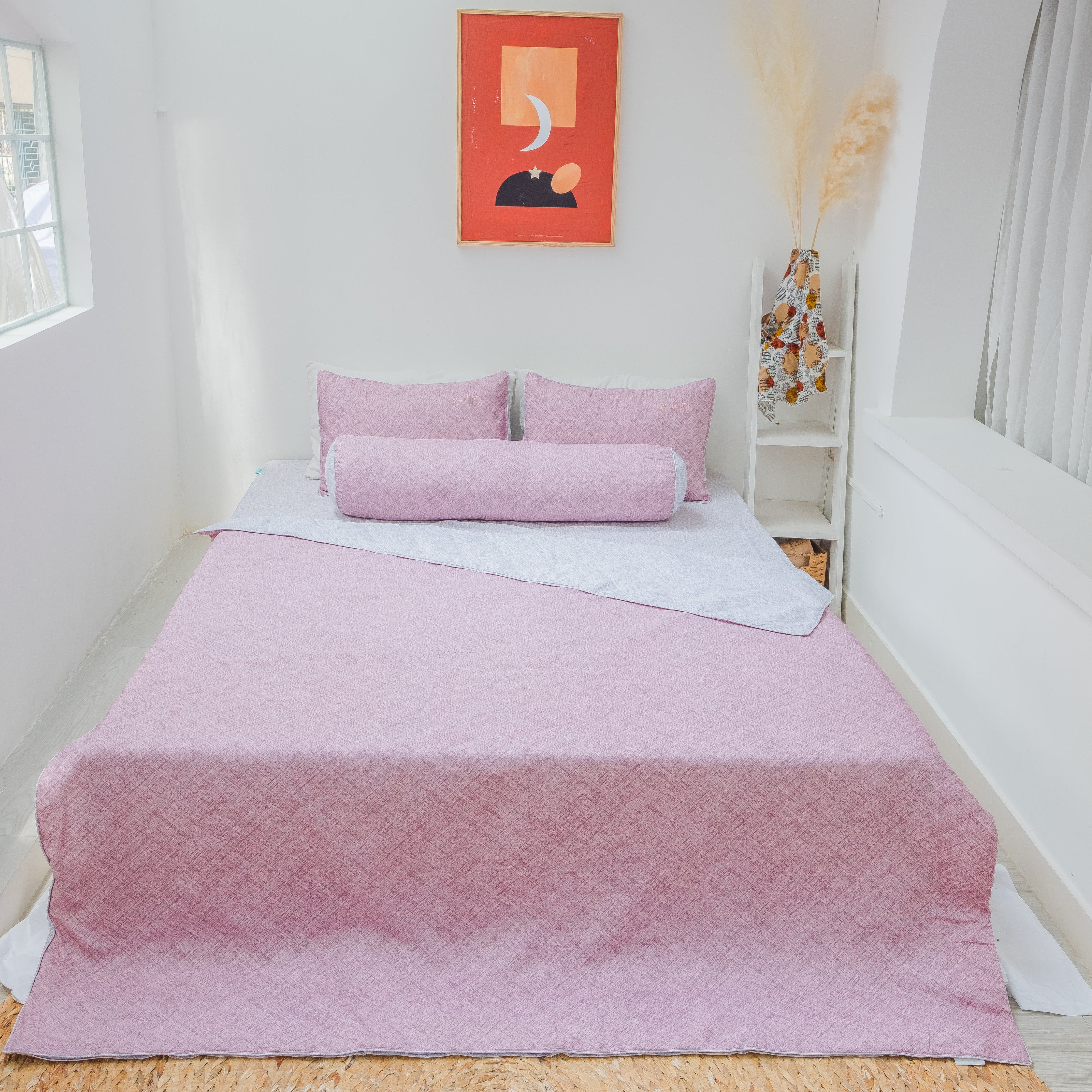 Chăn bốn mùa K-Bedding KMTP 109, MicroTencel Hồng