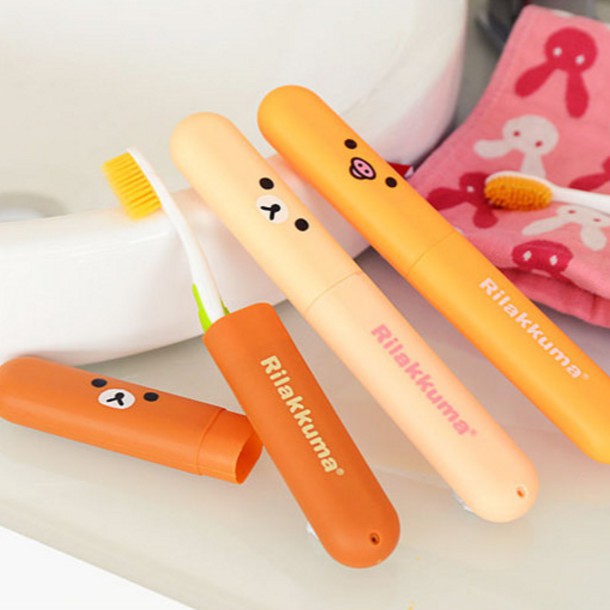 Hộp Đựng Bàn Chải Đánh Răng Du Lịch Gấu Rilakkuma