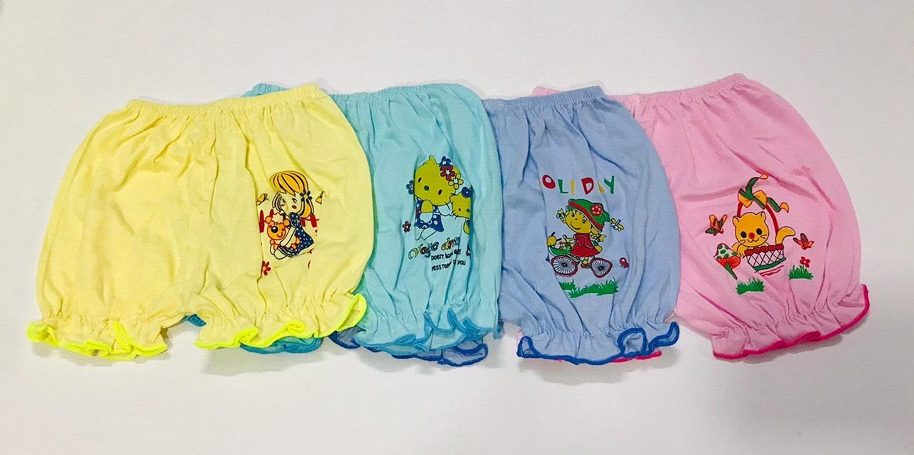 [HCM]QUẦN ĐÙI COTTON BÉ GÁI 10-17kg( COMBO 5 QUẦN)