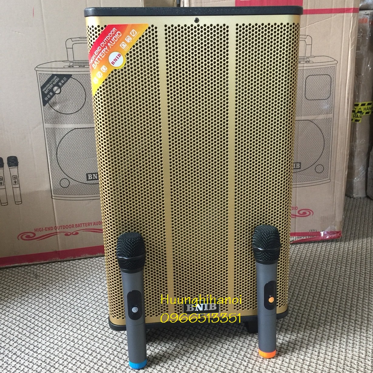 Loa karaoke di động, loa kéo karaoke hát hay, bass 3 tấc thùng gỗ, tặng kèm 2 micro UHF không dây hát nhạy, chống hú, chạy điện 220v . loa hát hay, giá rẻ, bảo hành 12 tháng