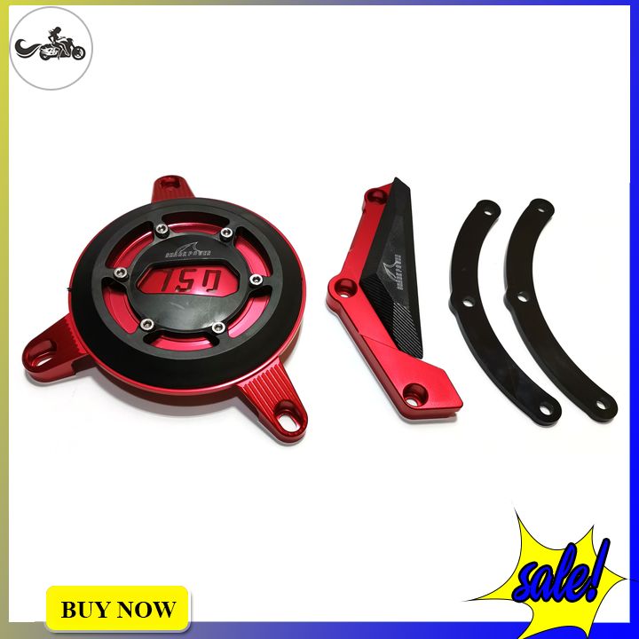 Bộ ốp lốc máy hoa 3 mảnh 2 bên Exciter 150