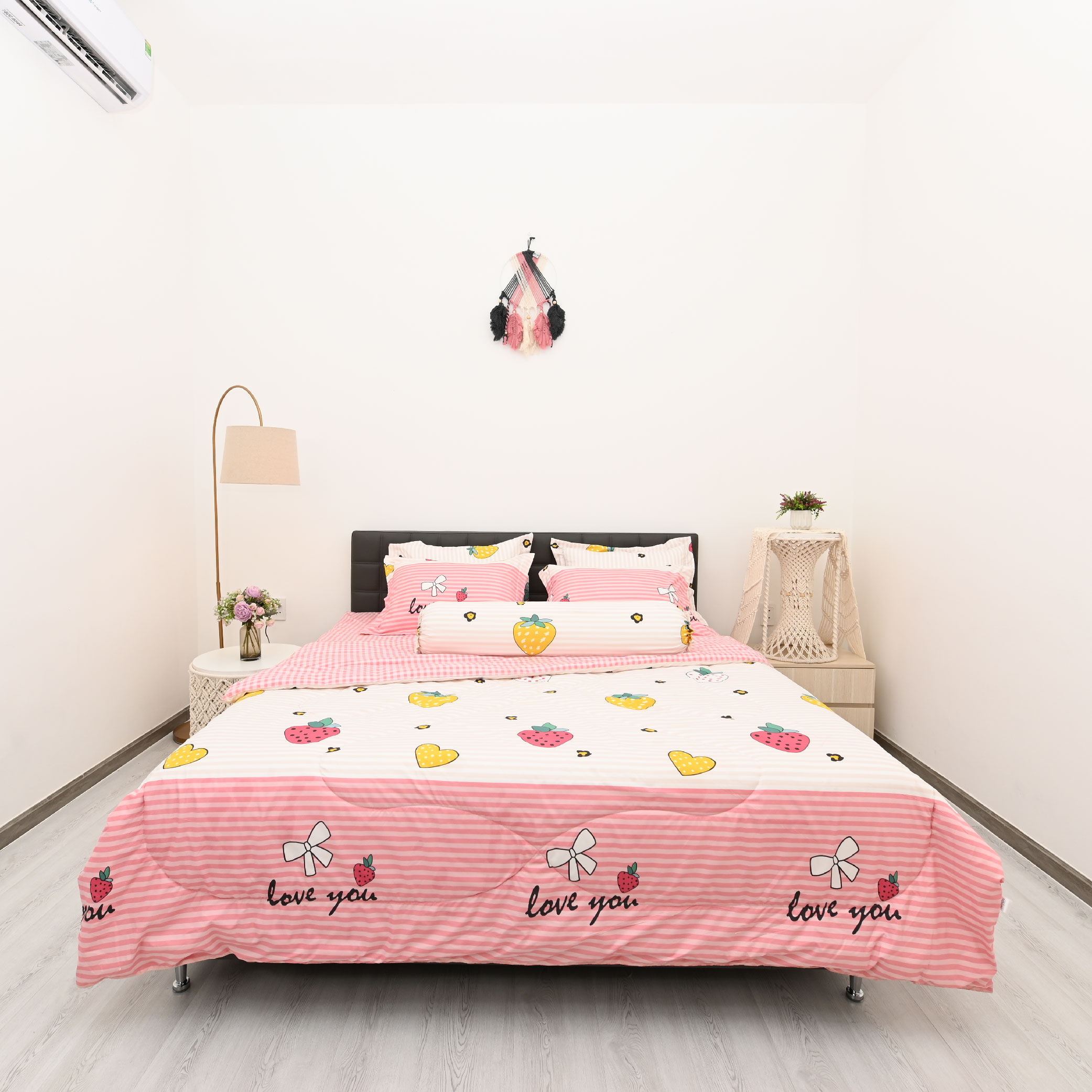 Bộ 5 món chăn ga áo gối Stefani - ST200025 (kèm mền)