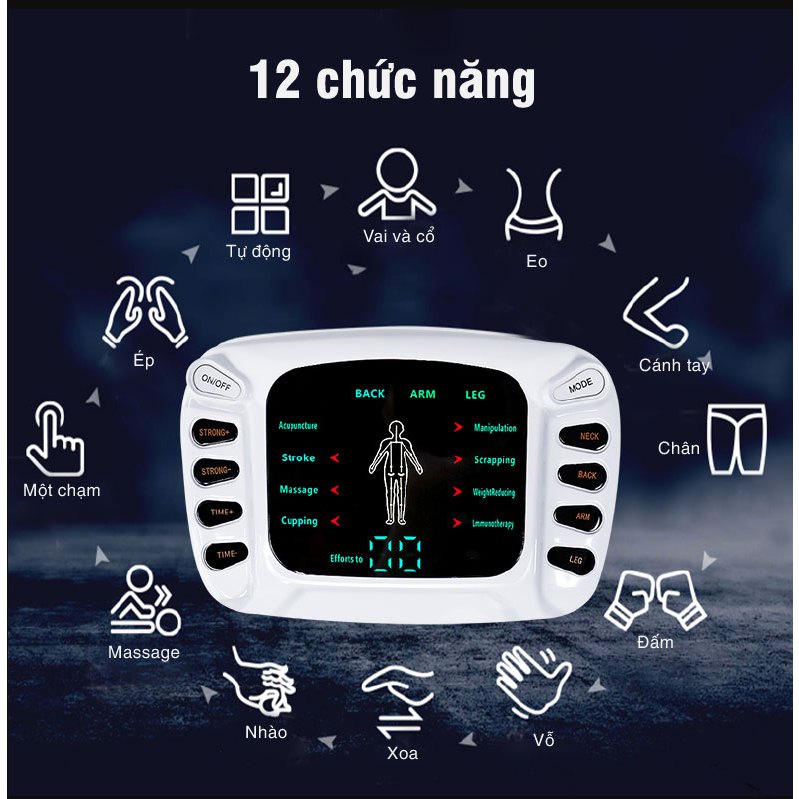 Máy massage xung điện châm cứu 8 miếng dán Beame YTK-309B