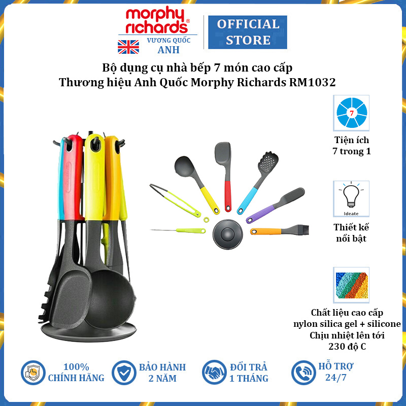 Moraphrids rm1032 7 PCs silicone kitchen tool set-high temperature resistant material-imported