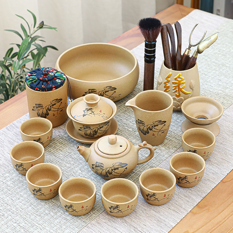 Bộ ấm chén sứ pha trà đạo cao cấp (Đầy đủ chi tiết)