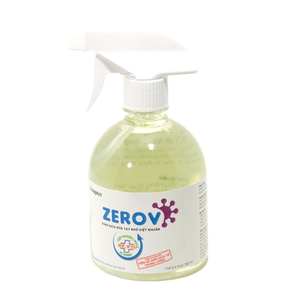 Dung dịch rửa tay khô diệt khuẩn Zero V 500ml Dạng Xịt
