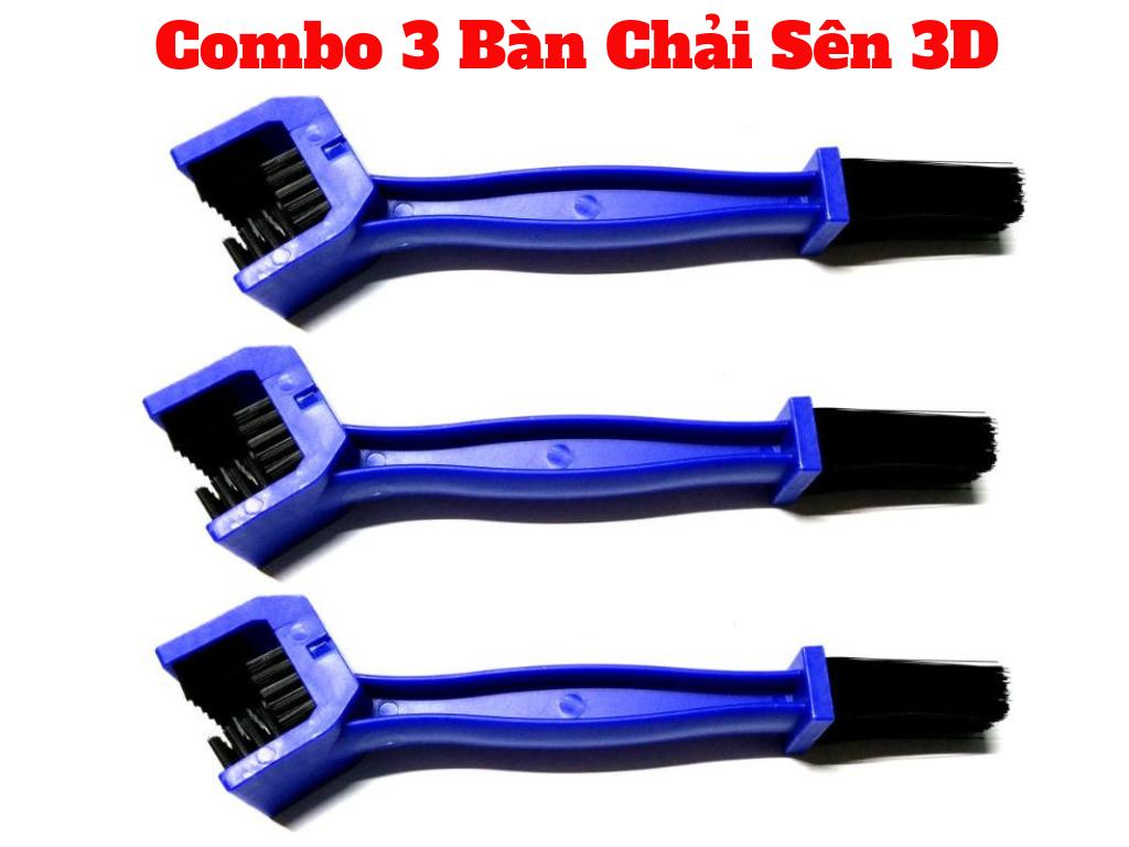 Bộ 3 bàn chải sên vệ sinh sên 3d