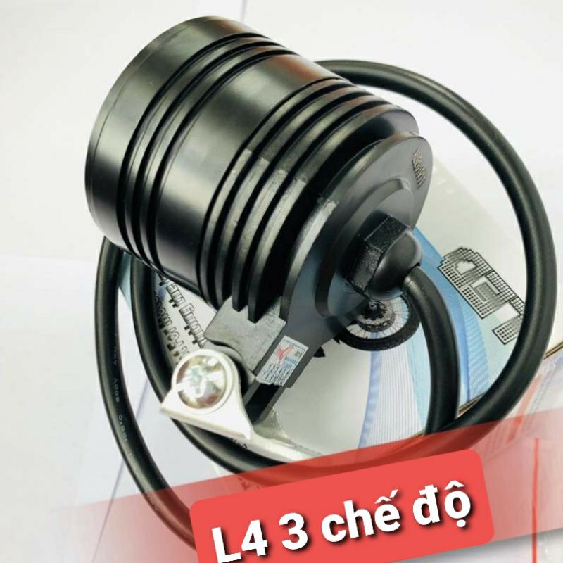Đèn led trợ sáng L4 ngắn 3 chế độ.
