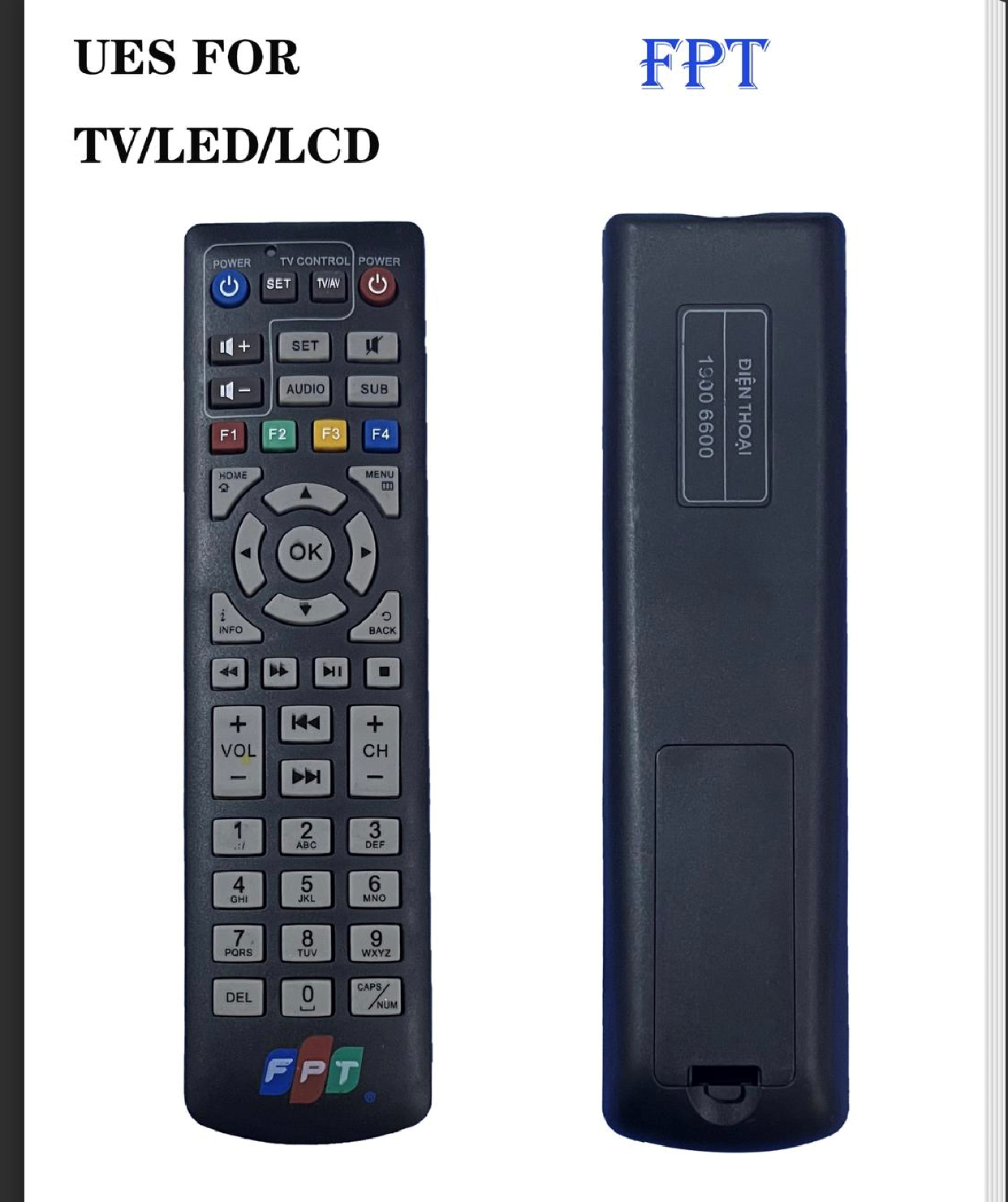 Điều khiển đầu thu truyền hình fpt play-remote truyền hình fpt