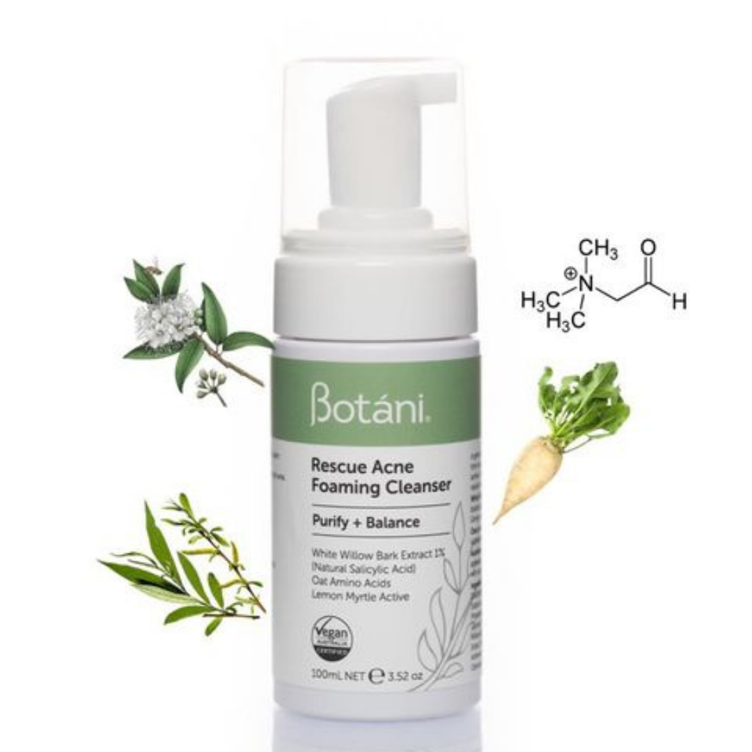 Sữa Rửa Mặt Dạng Bọt Dành cho da Mụn Botani- Rescue Acne Foaming Cleanser Botani