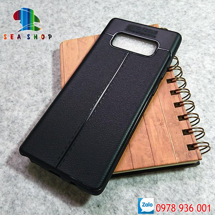 Ốp lưng Samsung Galaxy Note 8 Nhựa dẻo - vân da loại A