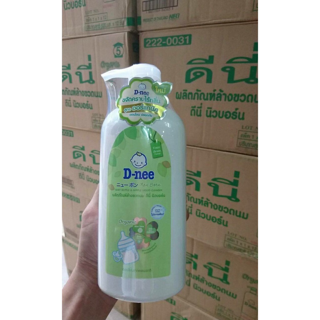 Nước súc rửa bình sữa Dnee Thái Lan 620ml