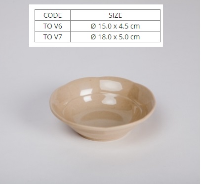 Tô Nhựa Melamine Màu Nâu