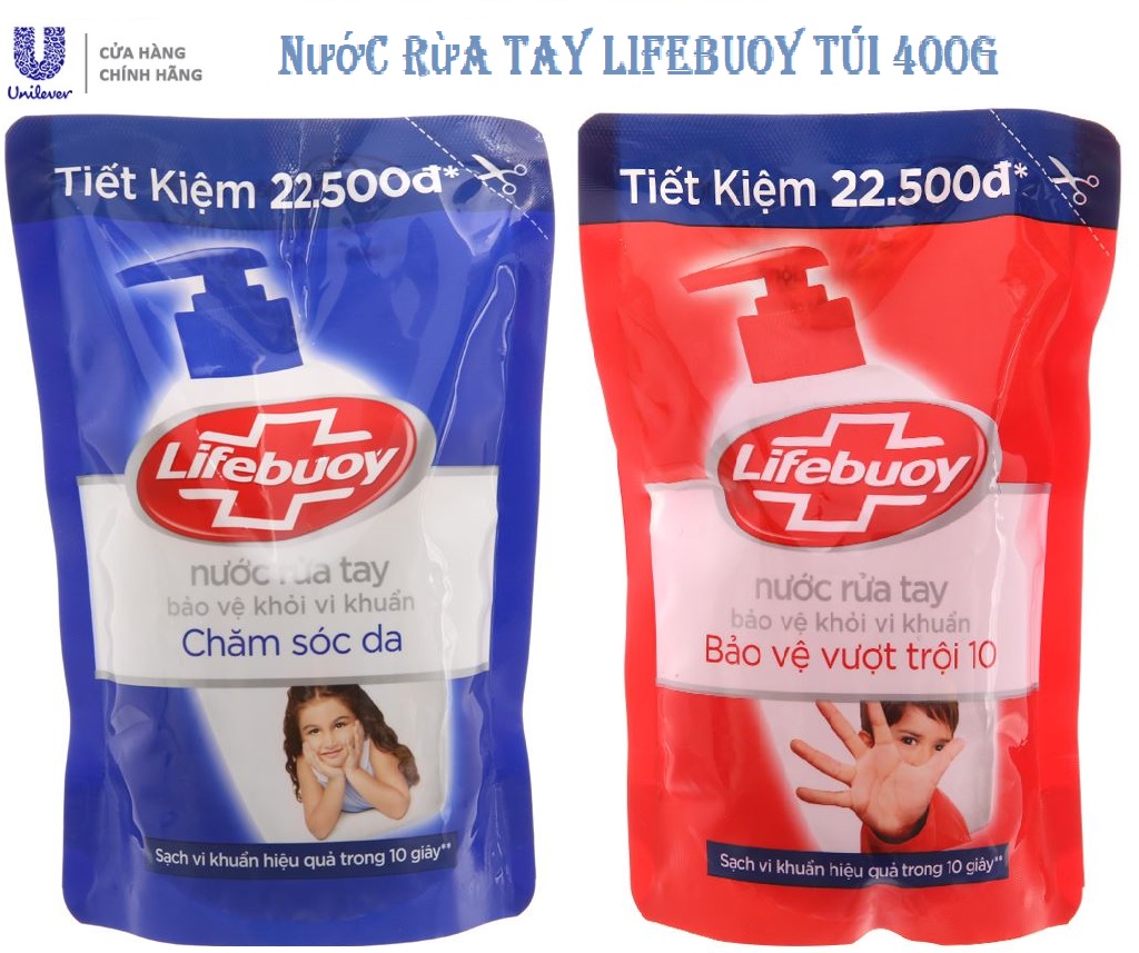 COMBO 2 TÚI NƯỚC RỬA TAY LIFEBUOY 400G