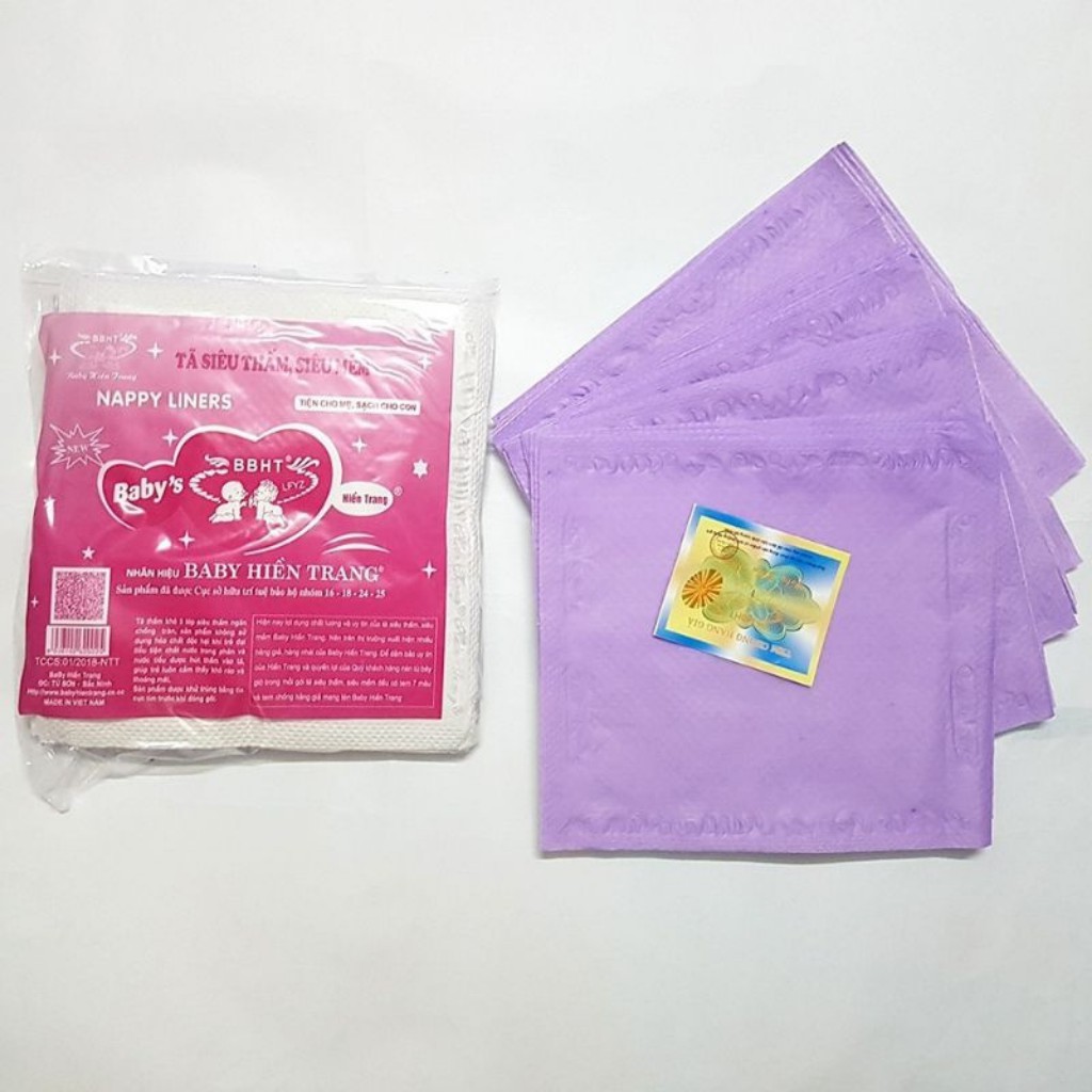 Miếng lót phân su tím Hiền Trang cho bé sơ sinh ( Giấy lót phân su)