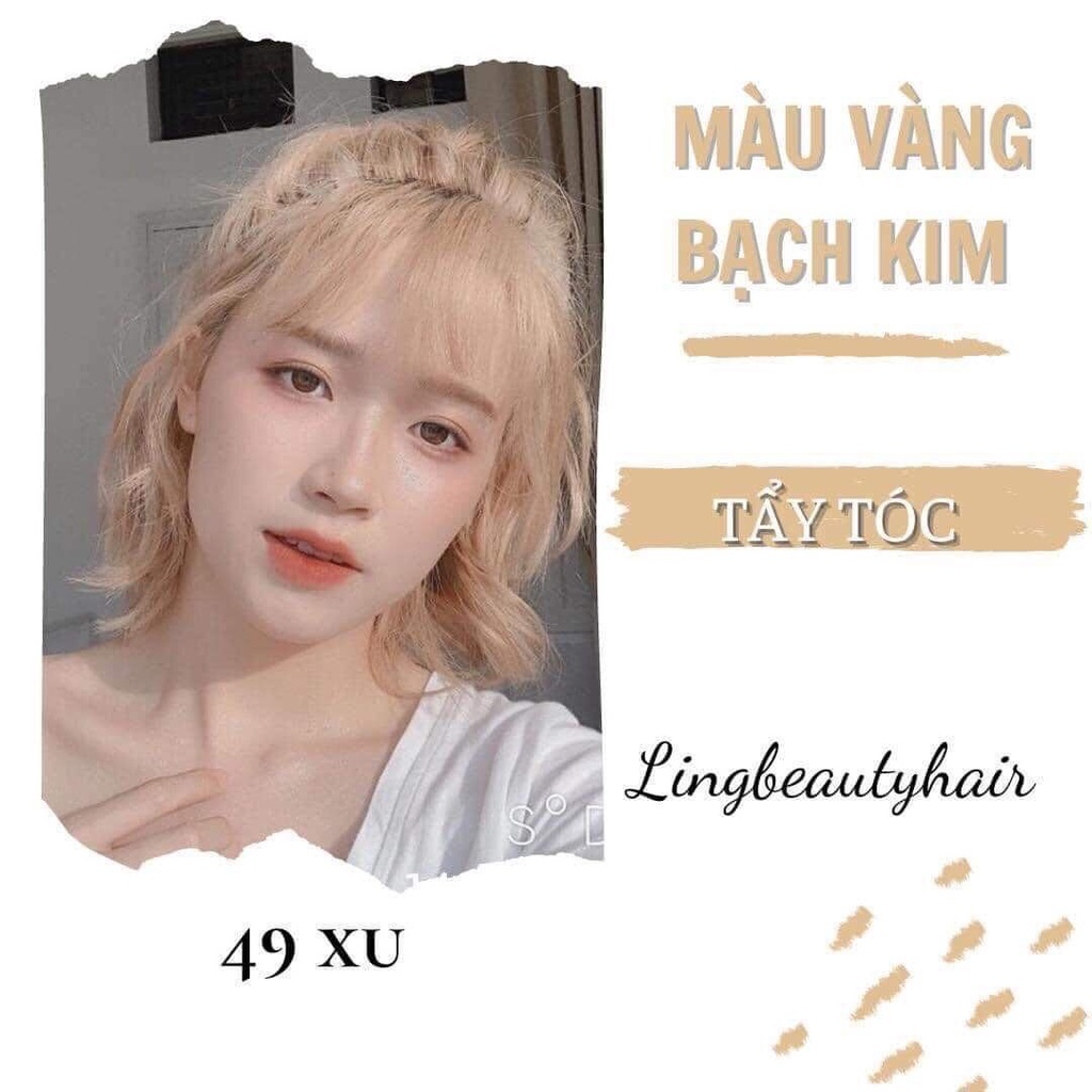 Thuốc nhuộm tóc Bạch Kim (cần tẩy)