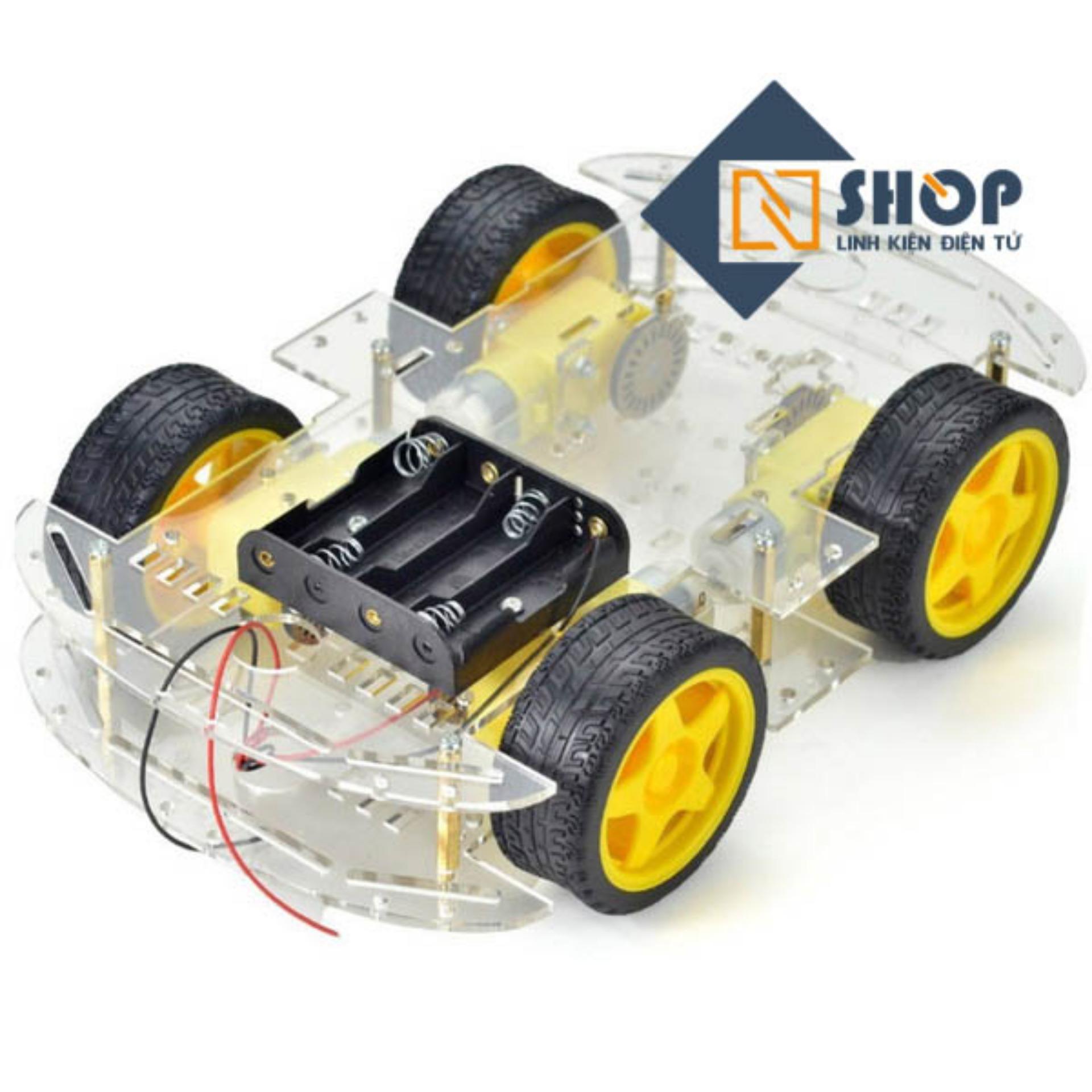 Khung xe robot 2 tầng 4 bánh