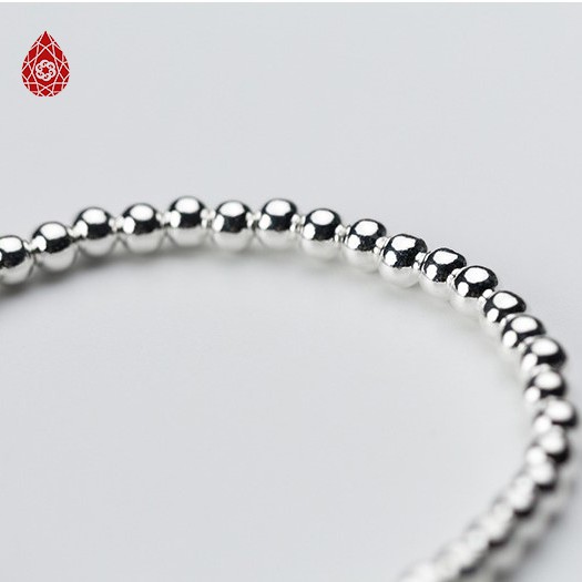 Lắc Bạc Bi 4mm Cao Cấp - Ngọc Quý
