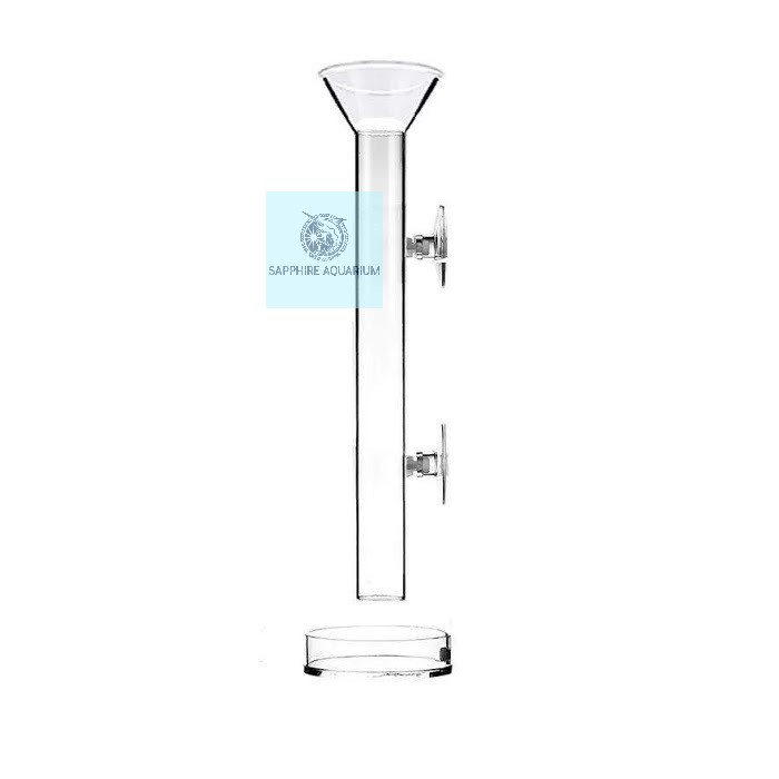 Bộ Ống + ĐĩaThủy Tinh Giữ Thức Ăn Cho Cá Tép