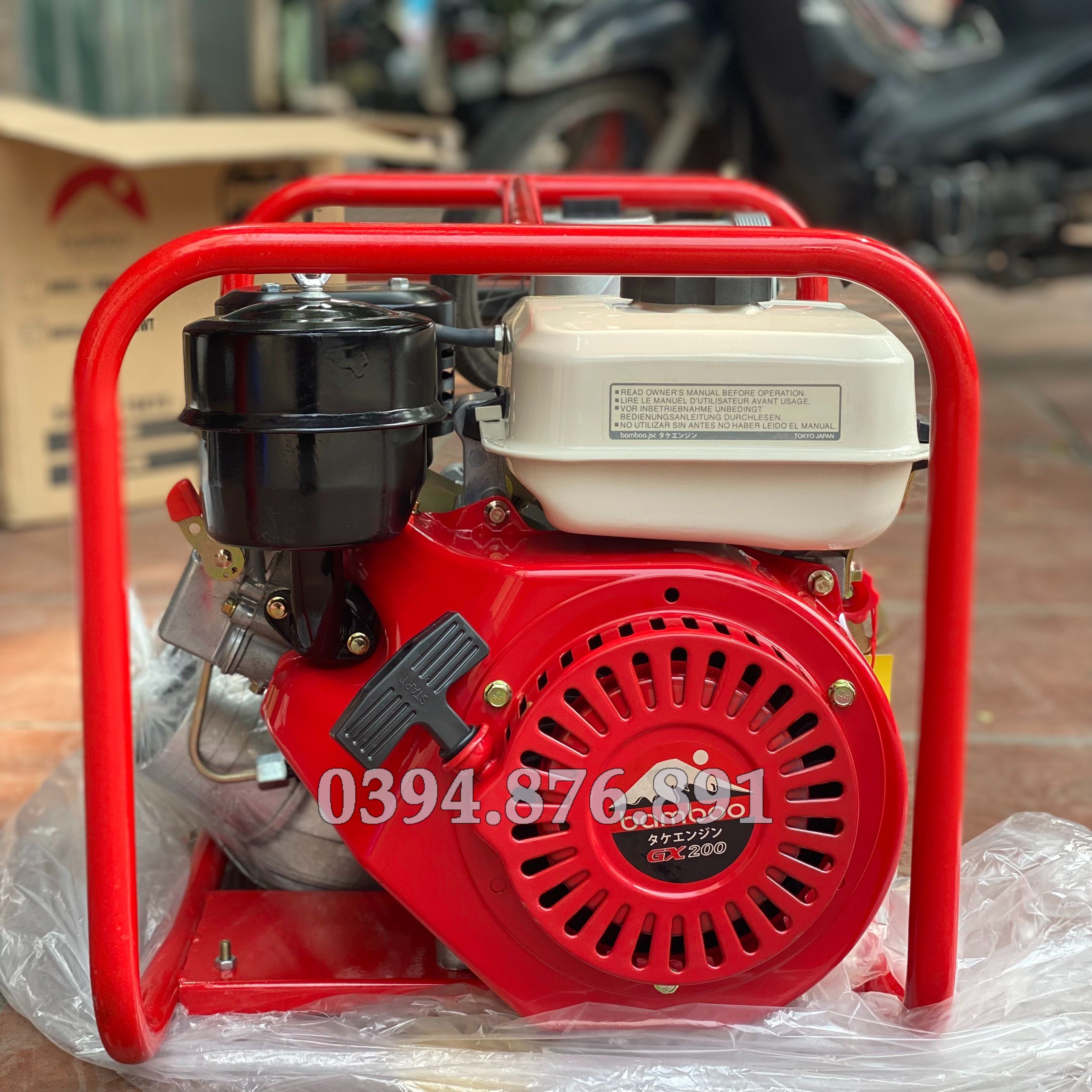 [FREE SHIP] Máy Bơm Nước Chạy Dầu 6.5Hp Bamboo XB30WT