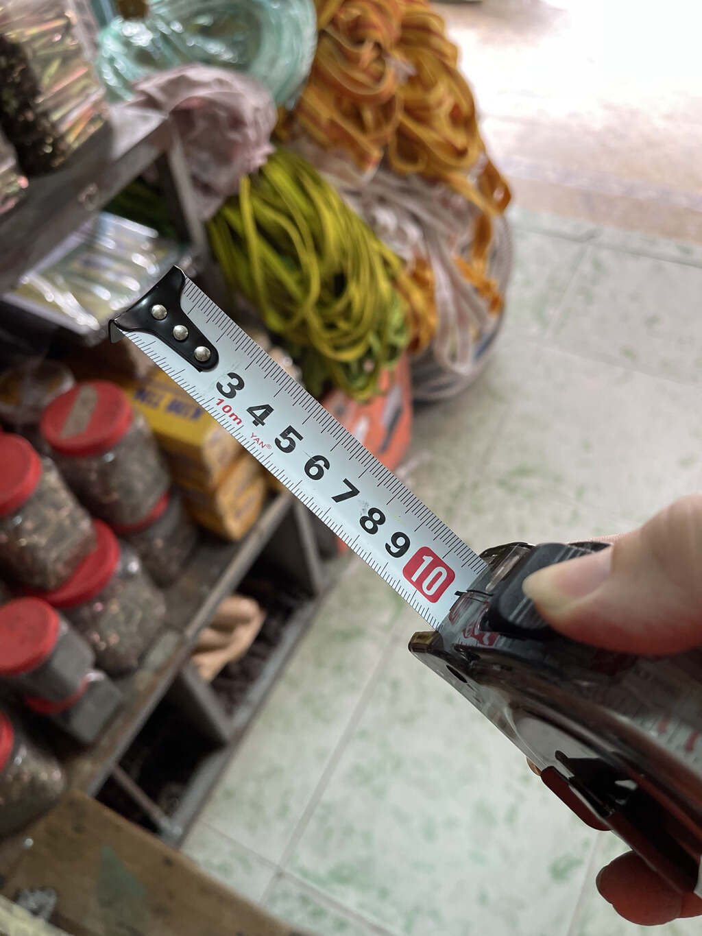 Thước kéo YAN 2 mắt (số và Loban) 10 mét - trong