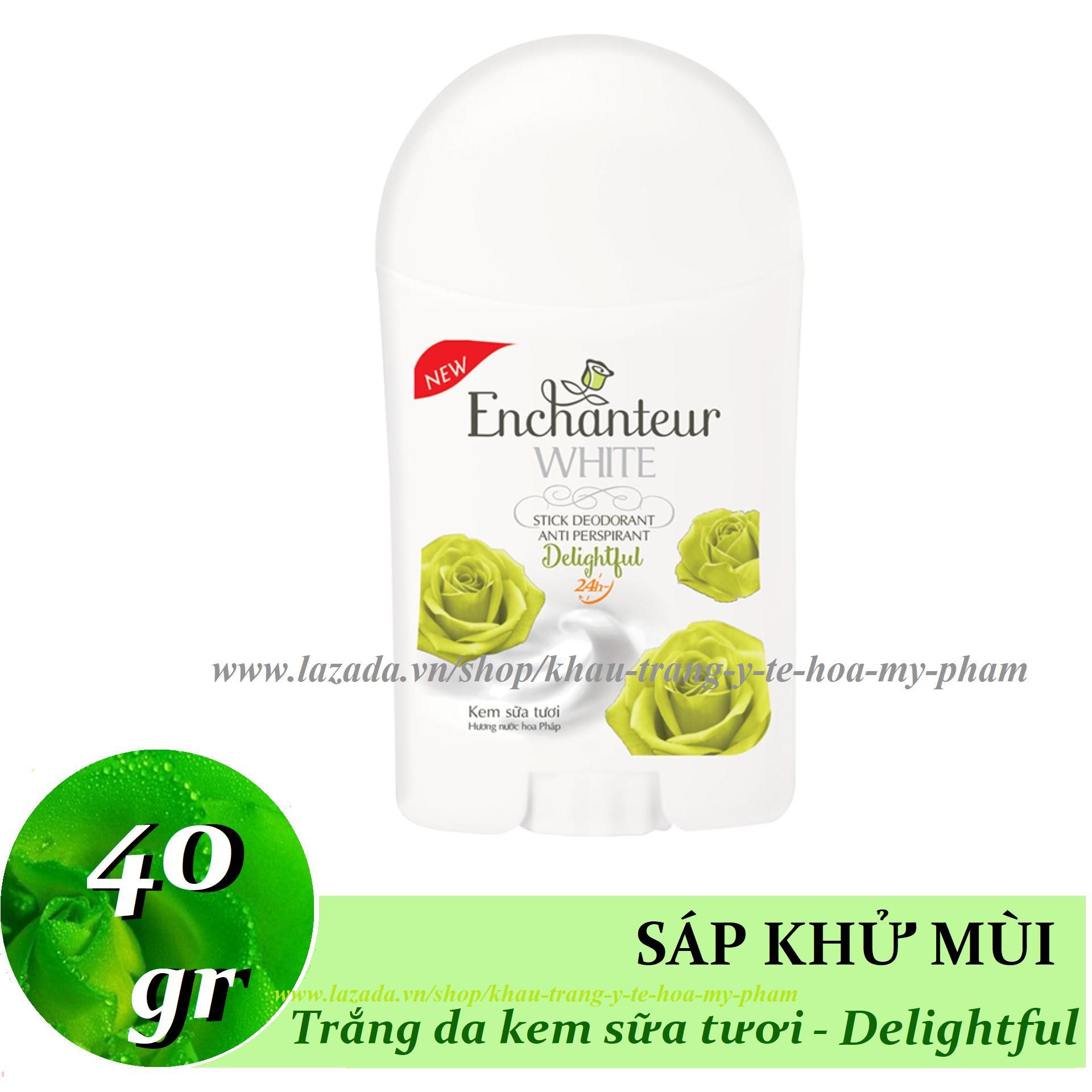 [HCM]Enchanteur- Sáp khử mùi Trắng Da  Delightful 40 gr