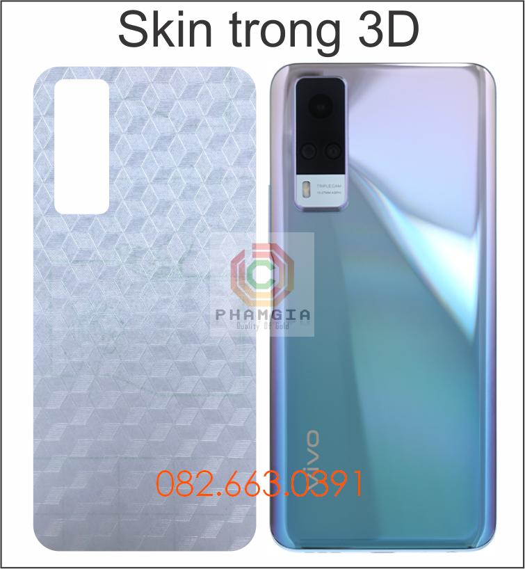 Miếng dán mặt lưng skin carbon Vivo Y51 2020