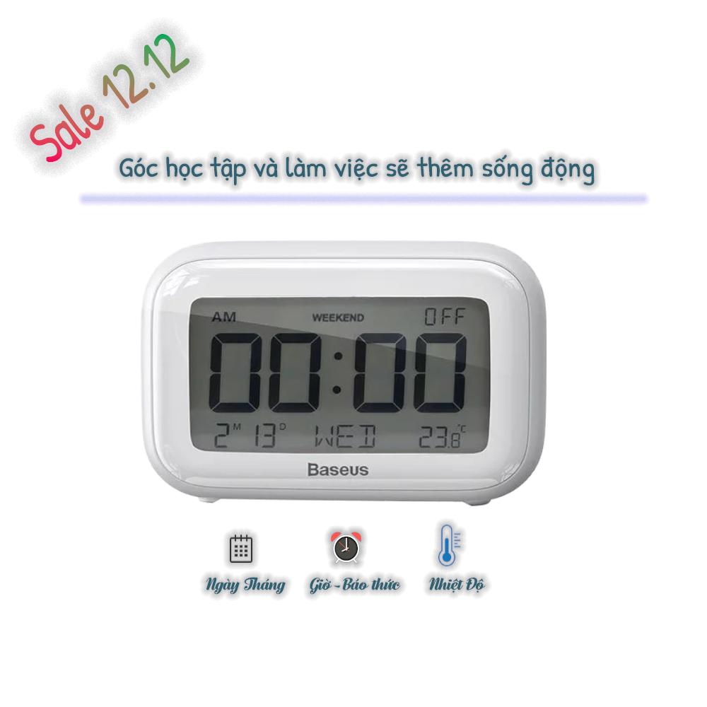 Đồng Hồ Để Bàn BASEUS SUBAI [Báo Thức/Ngày Tháng/Nhiệt Độ] [CH]