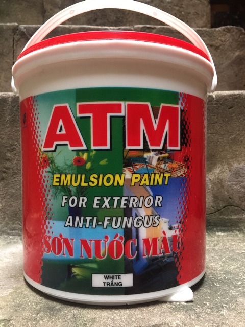 [NT] Sơn nước nội ngoại thất màu trắng ATM (3,5L) [Sơn chậu]