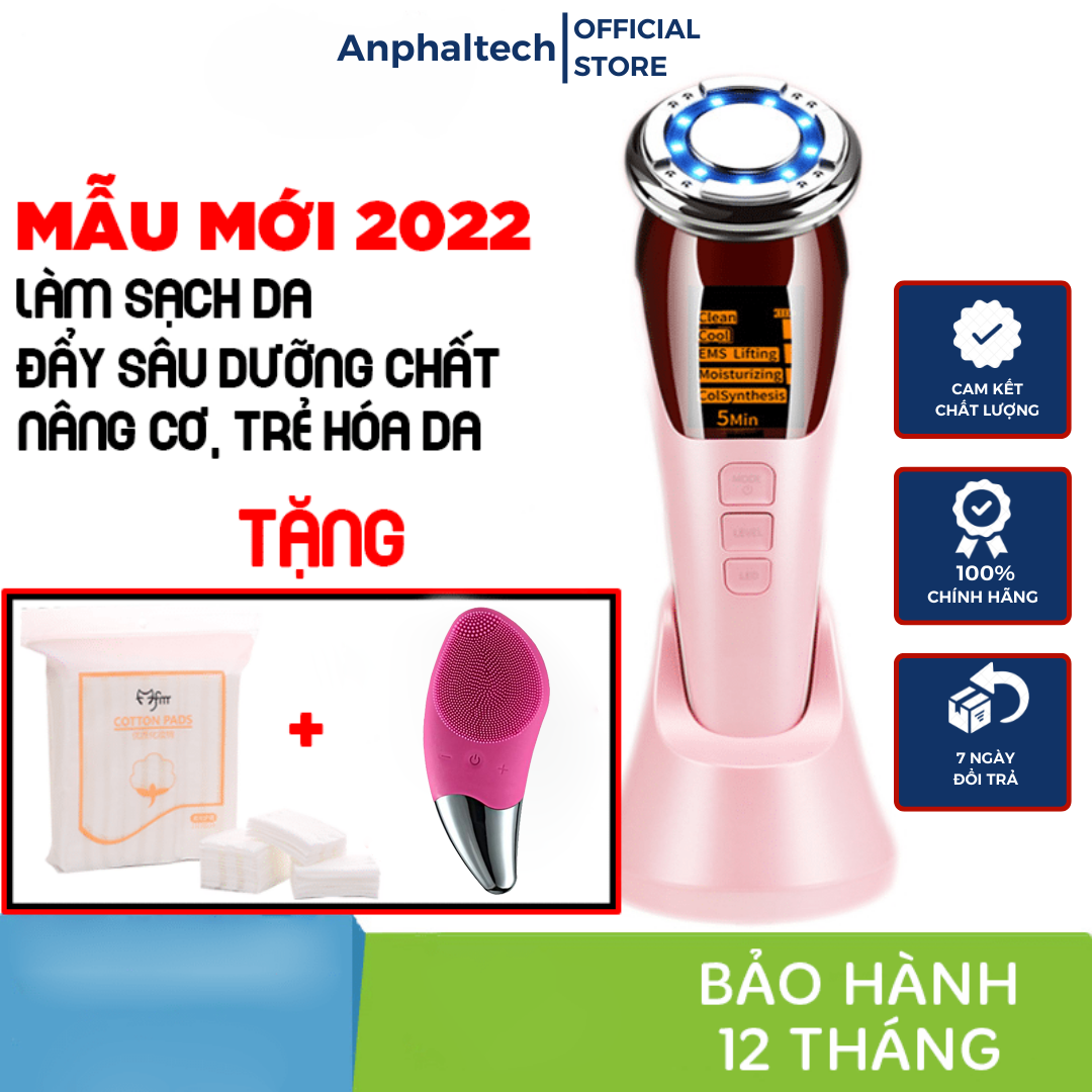 [HCM]Máy Đẩy Tinh Chất Búa Nóng Lạnh Điện Di Đa Chức Năng Chăm Sóc Da Mặt D818-Thế Hệ Mới 2021
