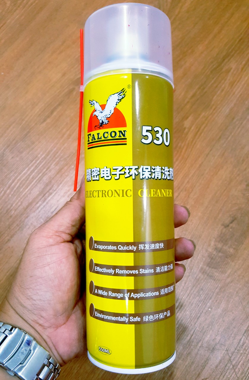 [HCM][CHAI XỊT CHO THỢ ĐIỆN TỬ] FALCON 530 ELECTRONIC CLEANER 550ML