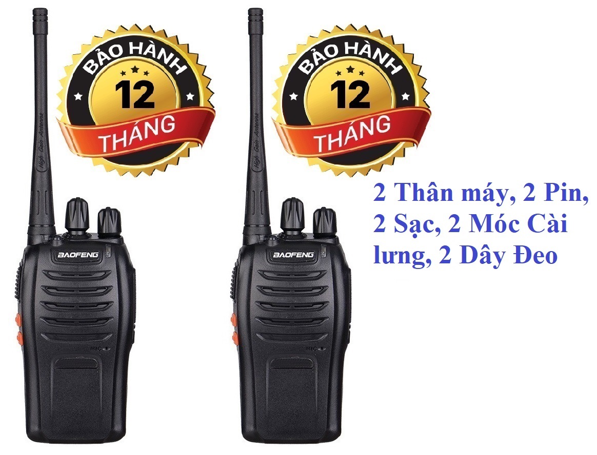 Bộ 2 Chiếc Bộ đàm Baofeng BF888S (Hàng chính hãng, Bảo hành 12 tháng)