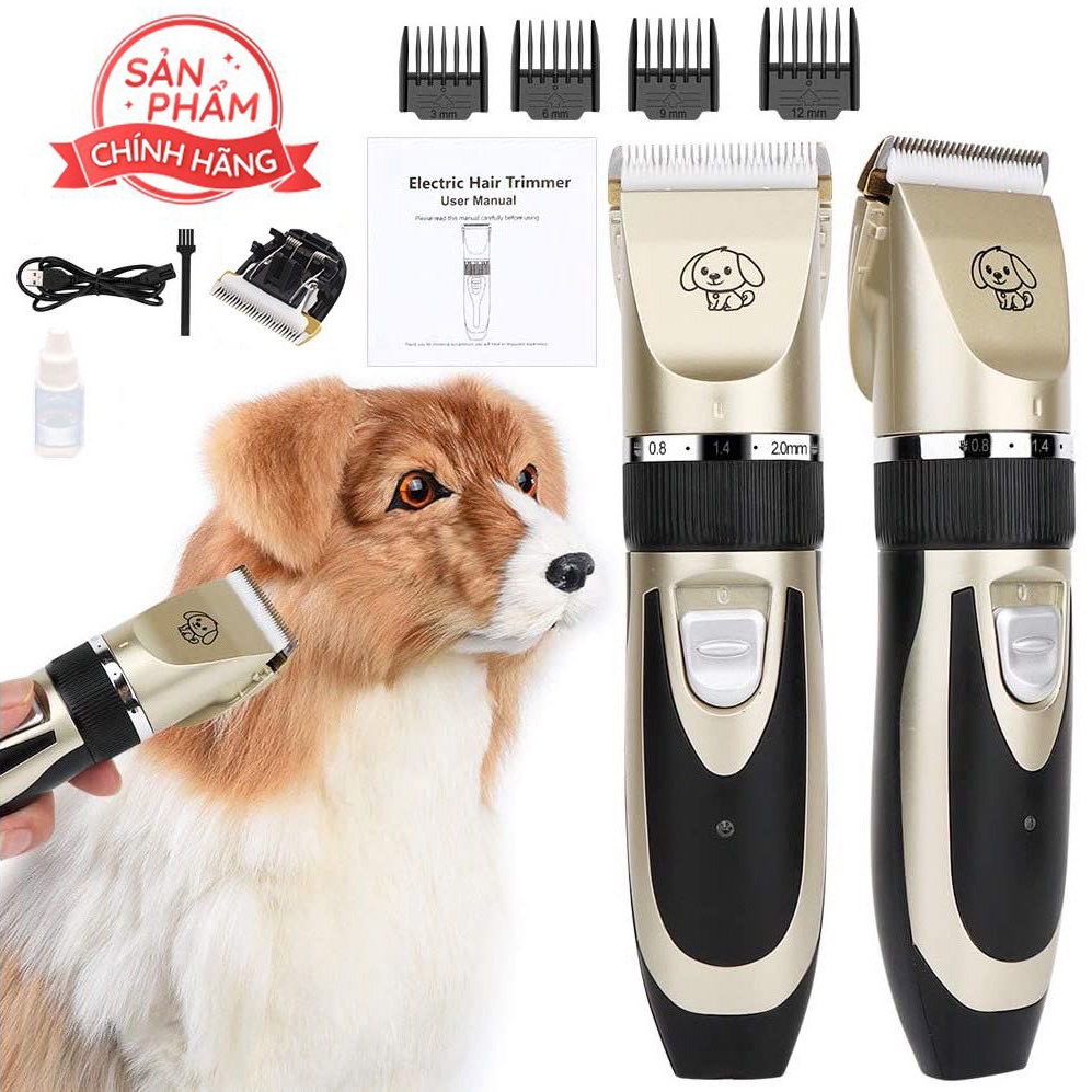 High-grade Pet Dog & Cat Hair Clipper mute dog cat hair trimmer with powerful, sharp accessories safe to use easy to trim hair with proper length without having to worry about hurt your pet's skin