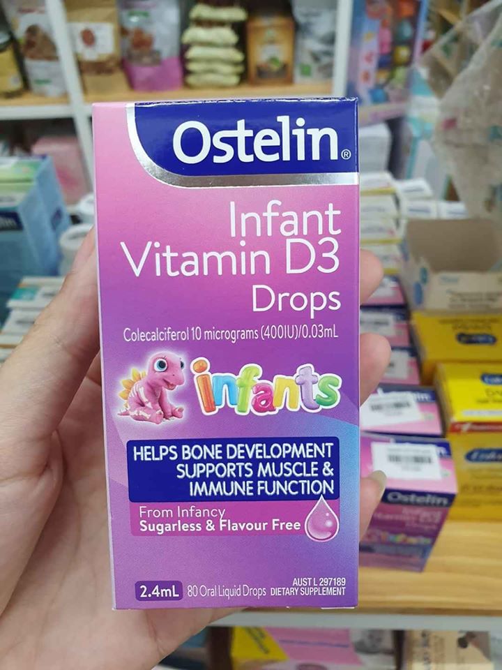 Vitamin D3 Trẻ Sơ Sinh Úc Nhỏ Giọt Ostelin