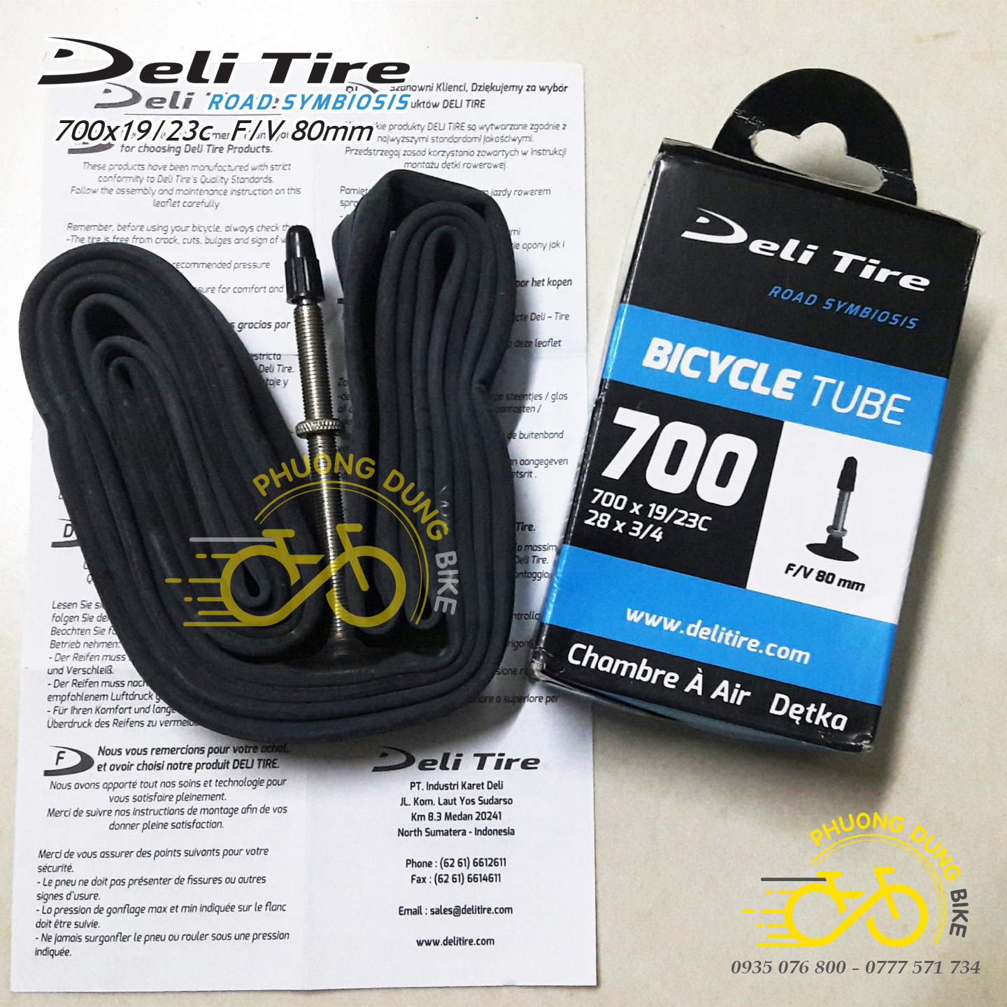 Ruột (Săm) xe đạp Deli Tire 700x19-23C