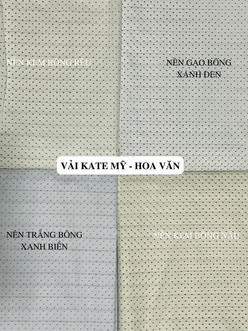 Vải kate mỹ - hoa văn -dòng vải công sở