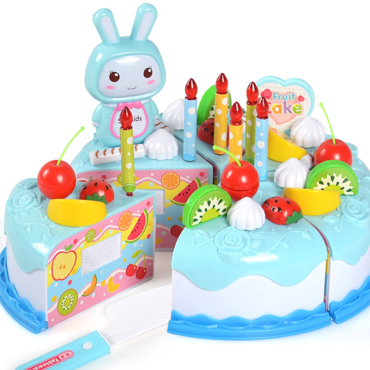 Đồ chơi bánh kem Bánh kem sinh nhật đồ chơi cho bé loại cao cấp 37 chi tiết bằng nhựa ABS nguyên sinh an toàn làm quà tặng sinh nhật cho bé yêu BBShine – DC031