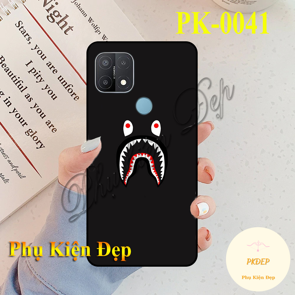[HCM]Ốp lưng Oppo A15s - Ốp dẻo đen in hình Ba_pe