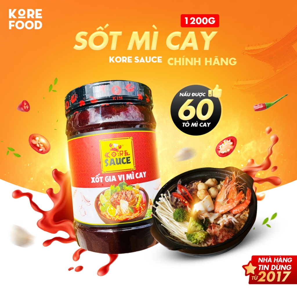 SỐT MÌ CAY NẤU MÌ CAY 7 CẤP ĐỘ NHÀ HÀNG