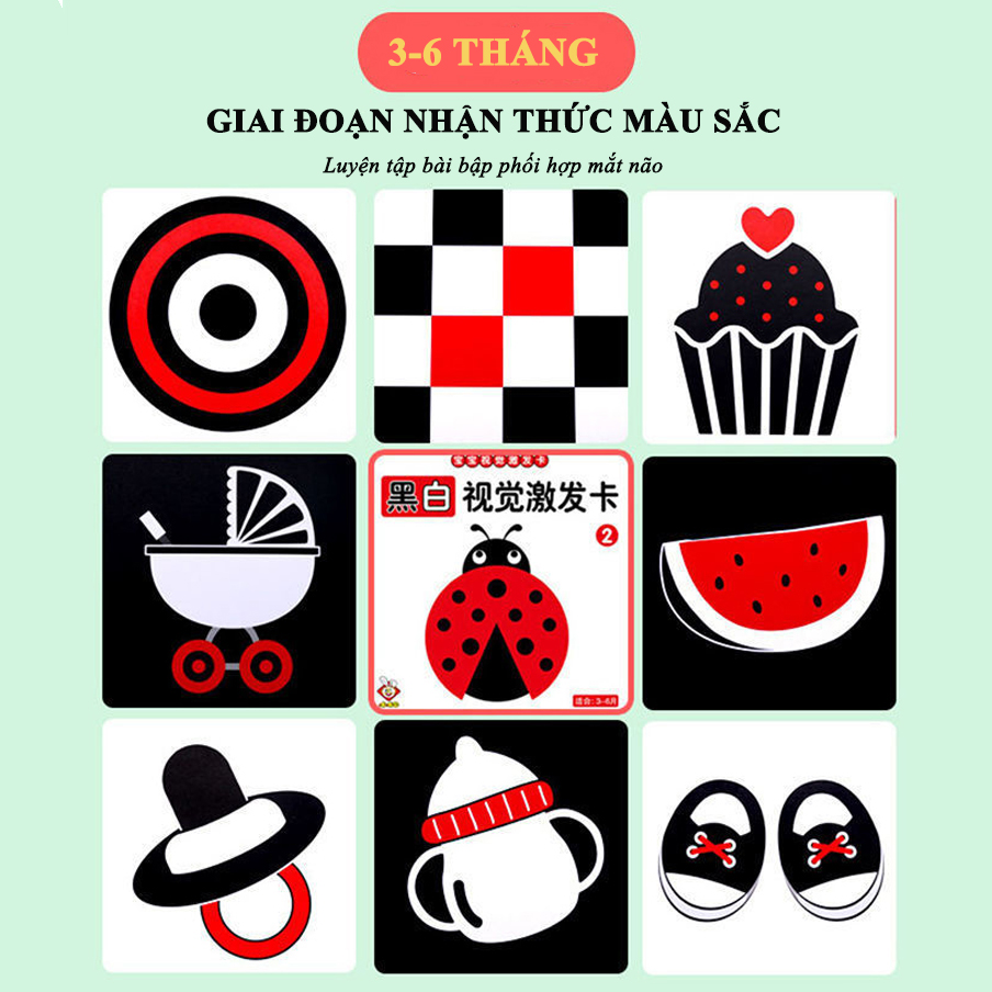  Bộ thẻ gấp kích thích thị giác cho bé