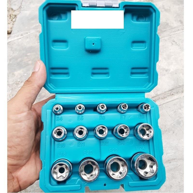 Bộ 14 đầu tuýp loại e total thktets0114