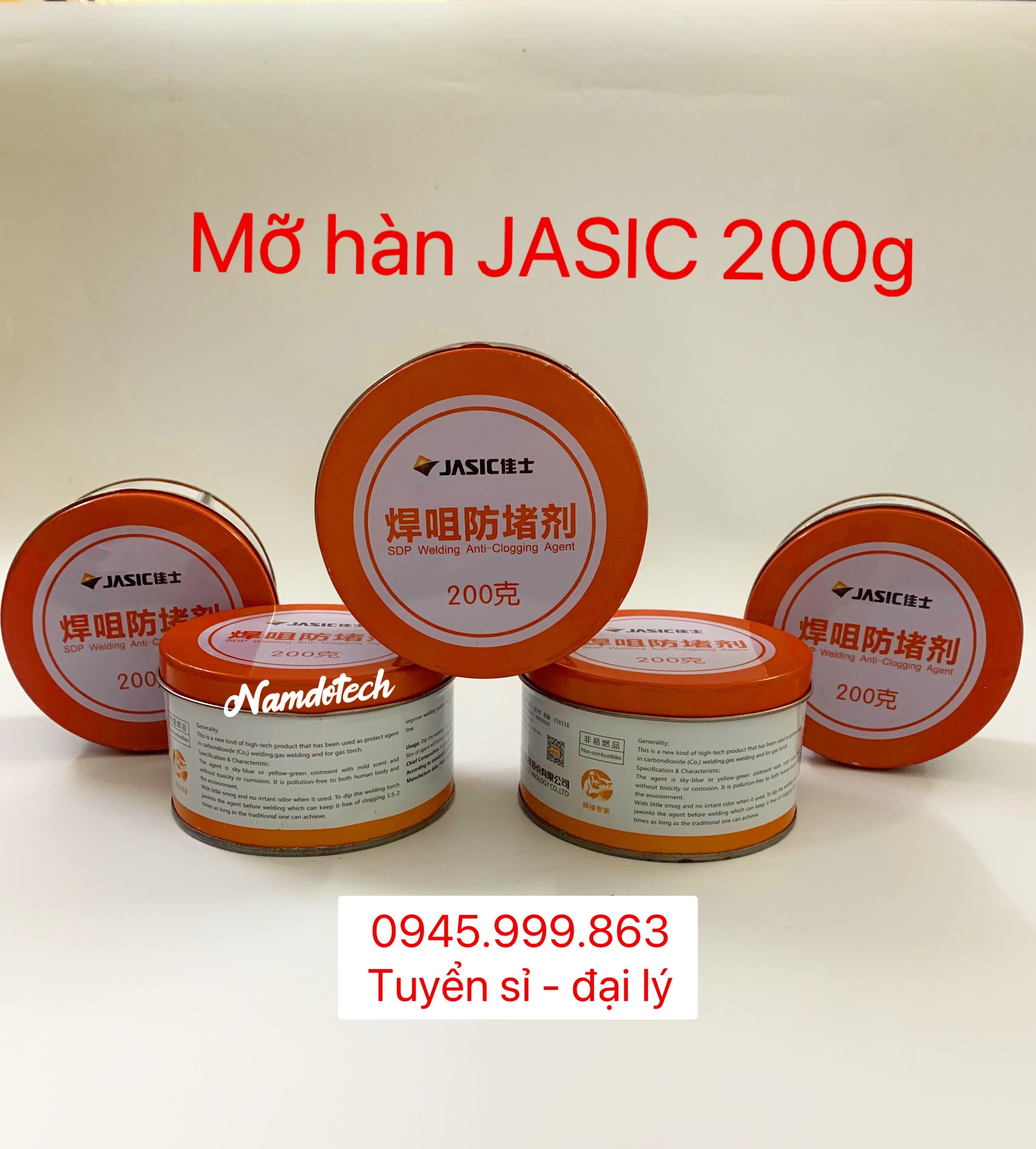 Mỡ Hàn Mig 200g Jasic - 1 hộp