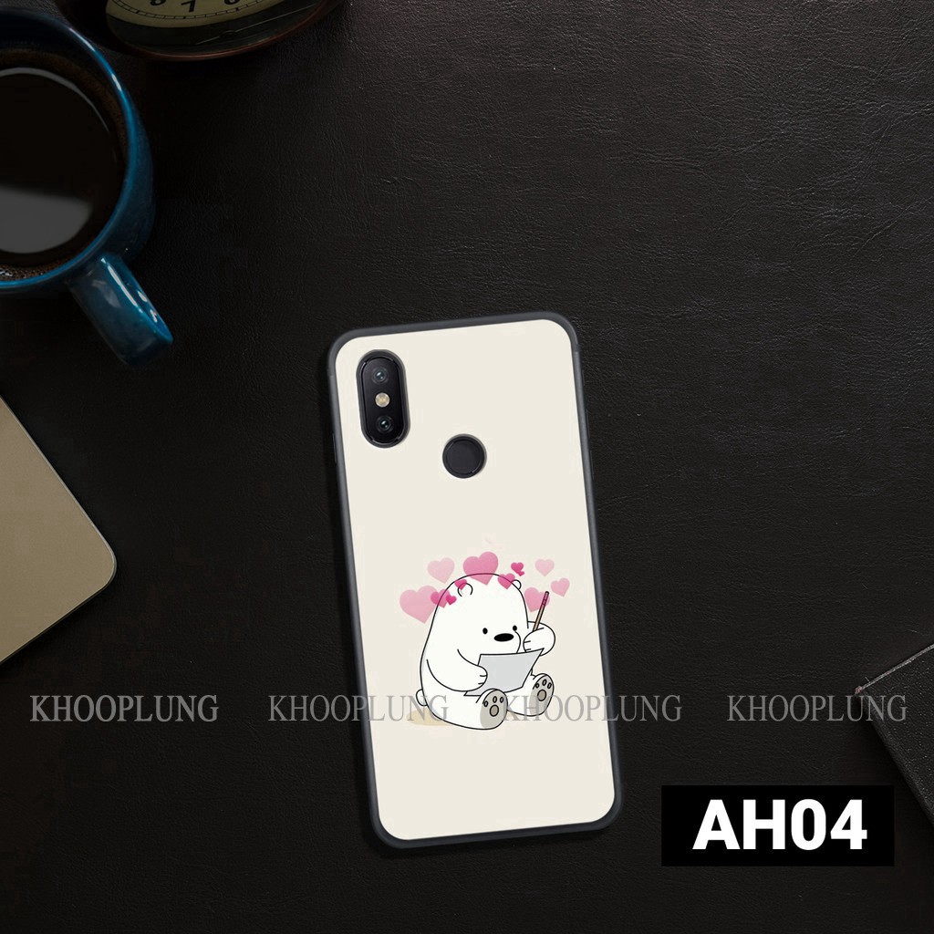 Ốp lưng Xiaomi Redmi Note 6/ Note 6 Pro - Note 5/ Note 5 Pro in hình gấu Gấu dễ thương