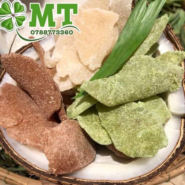 Mứt dừa non miếng mix vị nhà làm KL 1kg