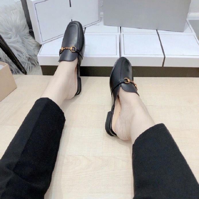 Giày nữ, sục nữ mũi vuông móc xích - A21