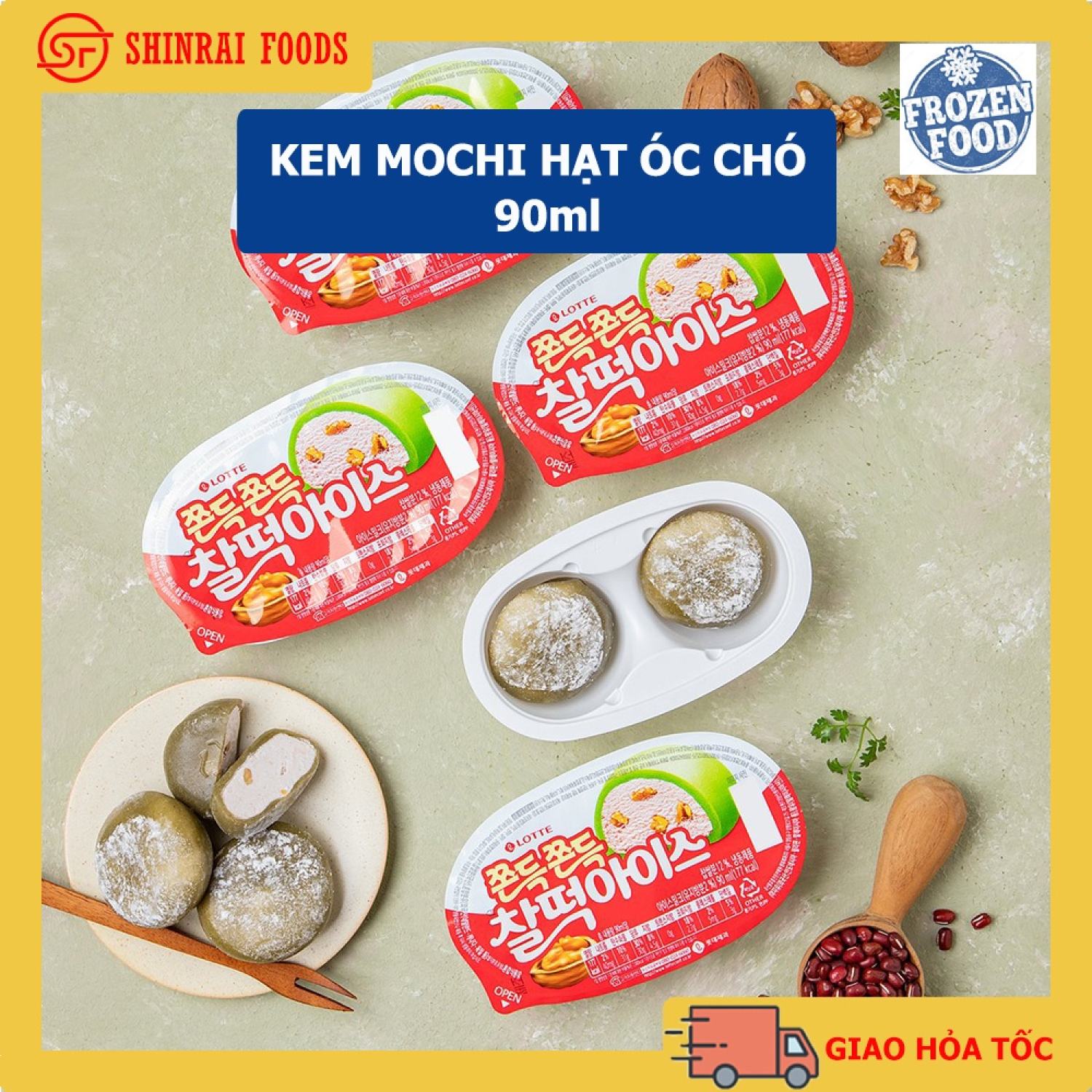 [GIAO 2H]Kem mochi Lotte Hàn Quốc